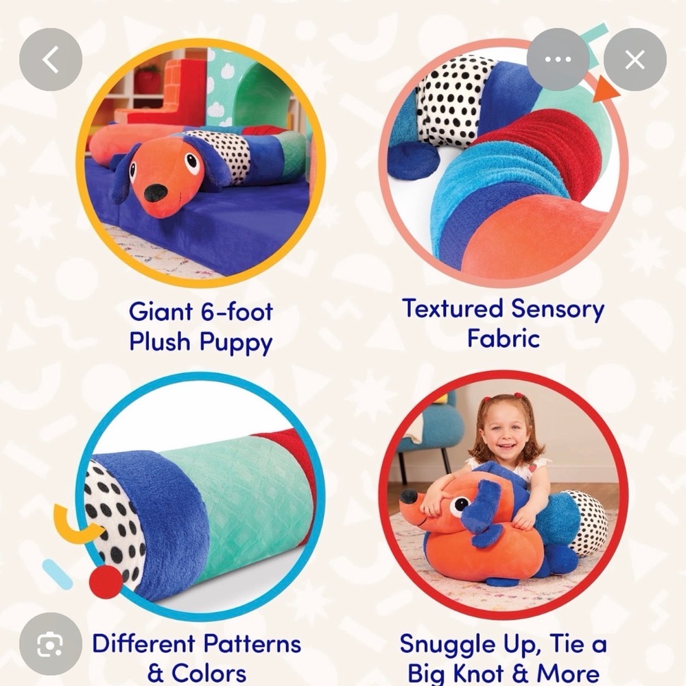 Batter Cuddle & Play 6 Foot Long Plush Toddler & Preschool Toy - Picture 14 of 14